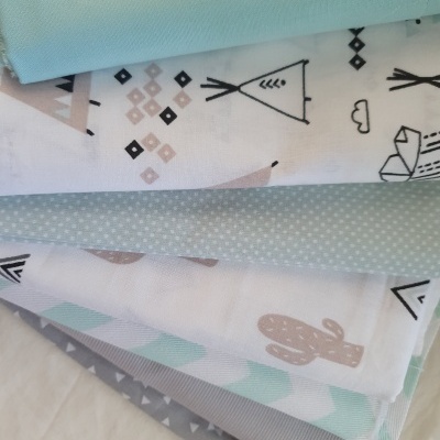 Pack tendas tipi e cactos verde água