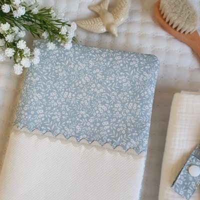 Bolsa para fraldas e toalhitas Primavera Azul