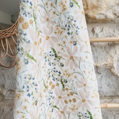 Musselina floral campestre