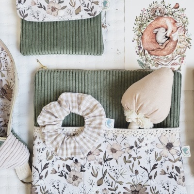 Bolsa para tablet/kobo bombazine verde seco