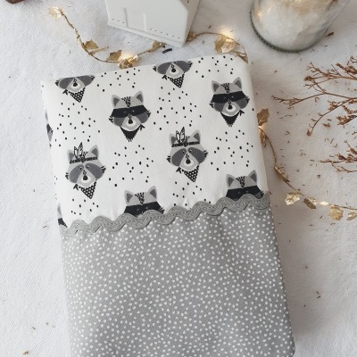 Bolsa para fraldas e toalhitas guaxinim