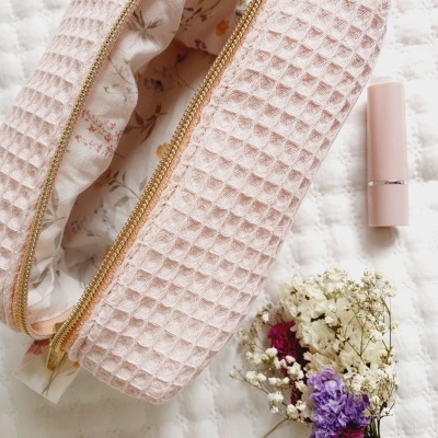 Necessaire box rosa velho