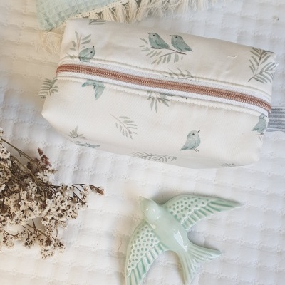 Necessaire box passarinhos