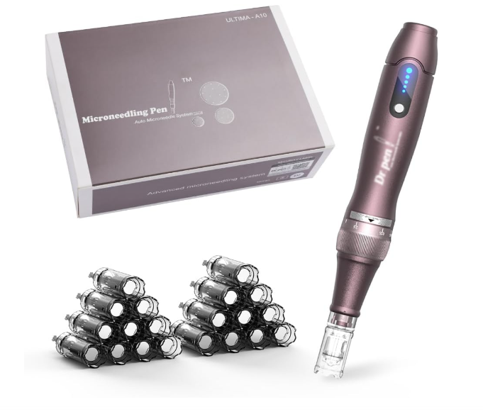 Kit Dr.Pen A10 DermaPen Microneedling Caneta sem Fios + 22 Recargas Kit Dr.Pen A10 DermaPen Microneedling Caneta sem Fios + 22 Recargas