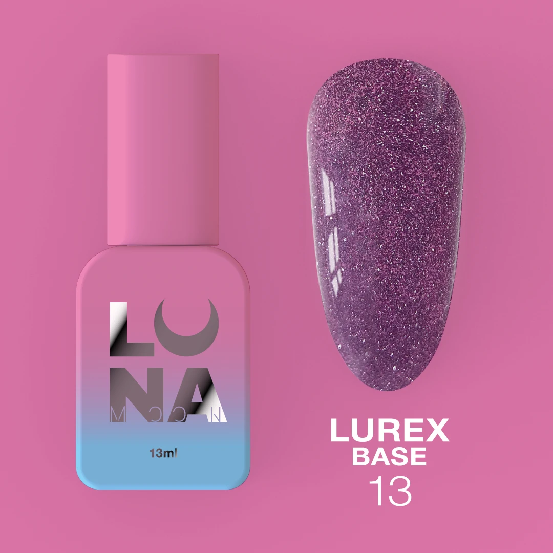 Lurex Base Nº13 – Base Camuflagem Refletiva Roxa Glitter – 13 ml LUNAmoon Lurex Base Nº13 – Base Camuflagem Refletiva Roxa Glitter – 13 ml LUNAmoon