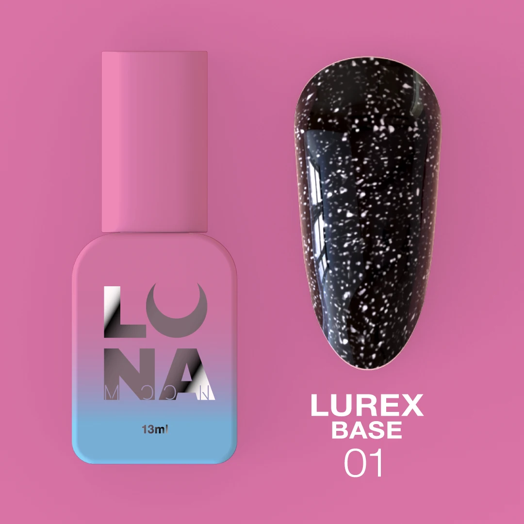 Lurex Base Nº1 – Base Camuflagem Black Glitter – 13 ml LUNAmoon Lurex Base Nº1 – Base Camuflagem Black Glitter – 13 ml LUNAmoon