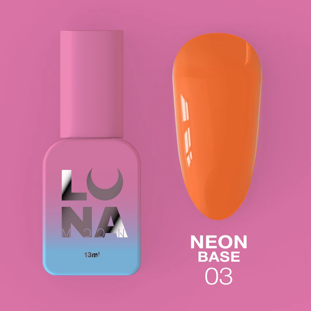Neon Base №3 – Laranja Néon – 13 ml LUNAmoon Neon Base №3 – Laranja Néon – 13 ml LUNAmoon