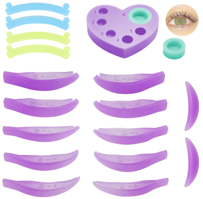 Kit 5 Pares Moldes + Paleta + 2 Pares Fitas - Lash Lifting Kit 5 Pares Moldes + Paleta + 2 Pares Fitas - Lash Lifting