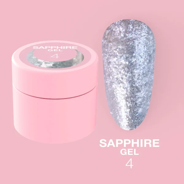 Sapphire Gel Nº4 – Prata Azulado Metálico – 5 ml LUNAmoon Sapphire Gel Nº4 – Prata Azulado Metálico – 5 ml LUNAmoon