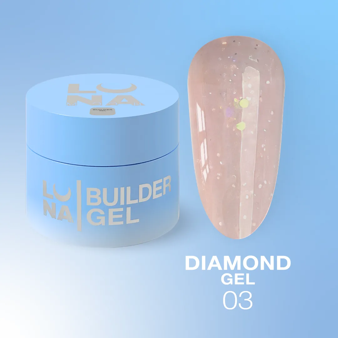 Diamond Gel Nº3 – Gel Construção Bege Glitter – 15 ml LUNAmoon Diamond Gel Nº3 – Gel Construção Bege Glitter – 15 ml LUNAmoon