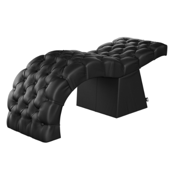 Marquesa Pestanas Ergonómica Estofada Capitoné Preto Marquesa Pestanas Ergonómica Estofada Capitoné Preto