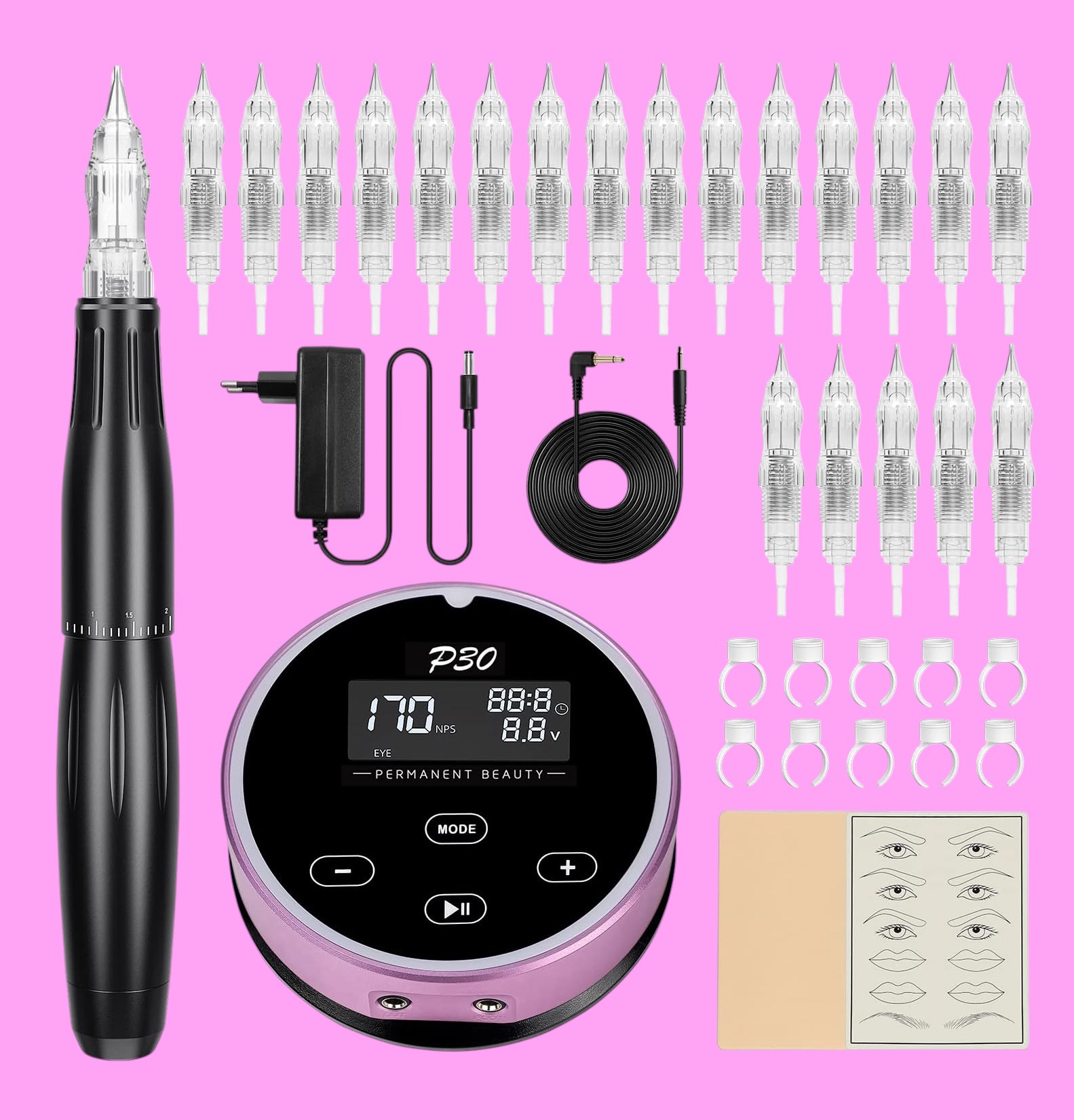 Kit Biomaser Dermógrafo + 20 Agulhas Kit Biomaser Dermógrafo + 20 Agulhas