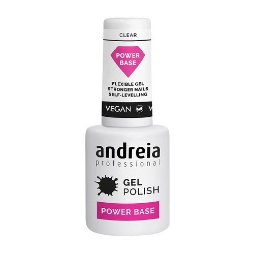 Andreia Power Base Creme Alta Viscosidade Verniz Gel - Clear Andreia Power Base Creme Alta Viscosidade Verniz Gel - Clear