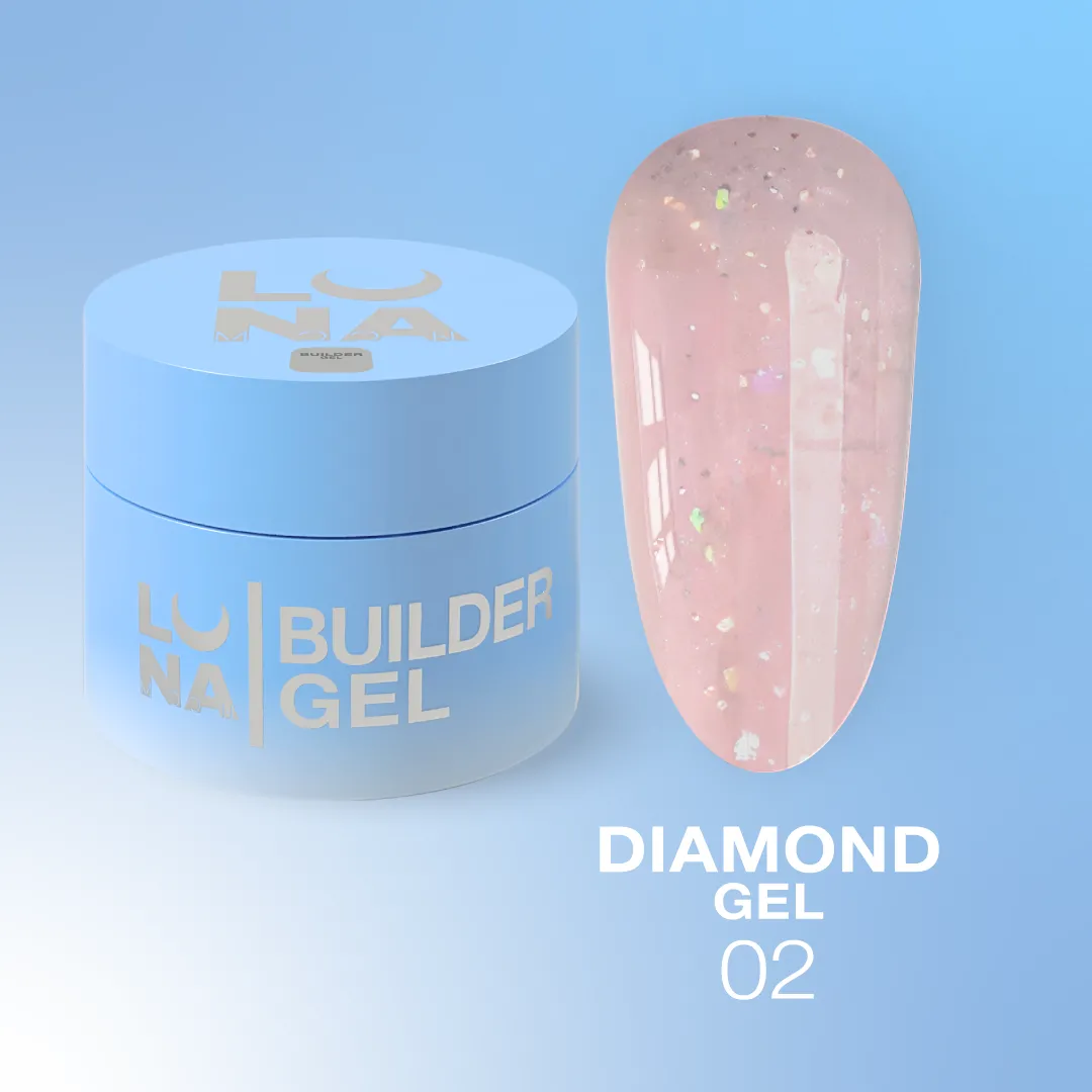 Diamond Gel Nº2 – Gel Construção Rosa Pastel Glitter – 15 ml LUNAmoon Diamond Gel Nº2 – Gel Construção Rosa Pastel Glitter – 15 ml LUNAmoon
