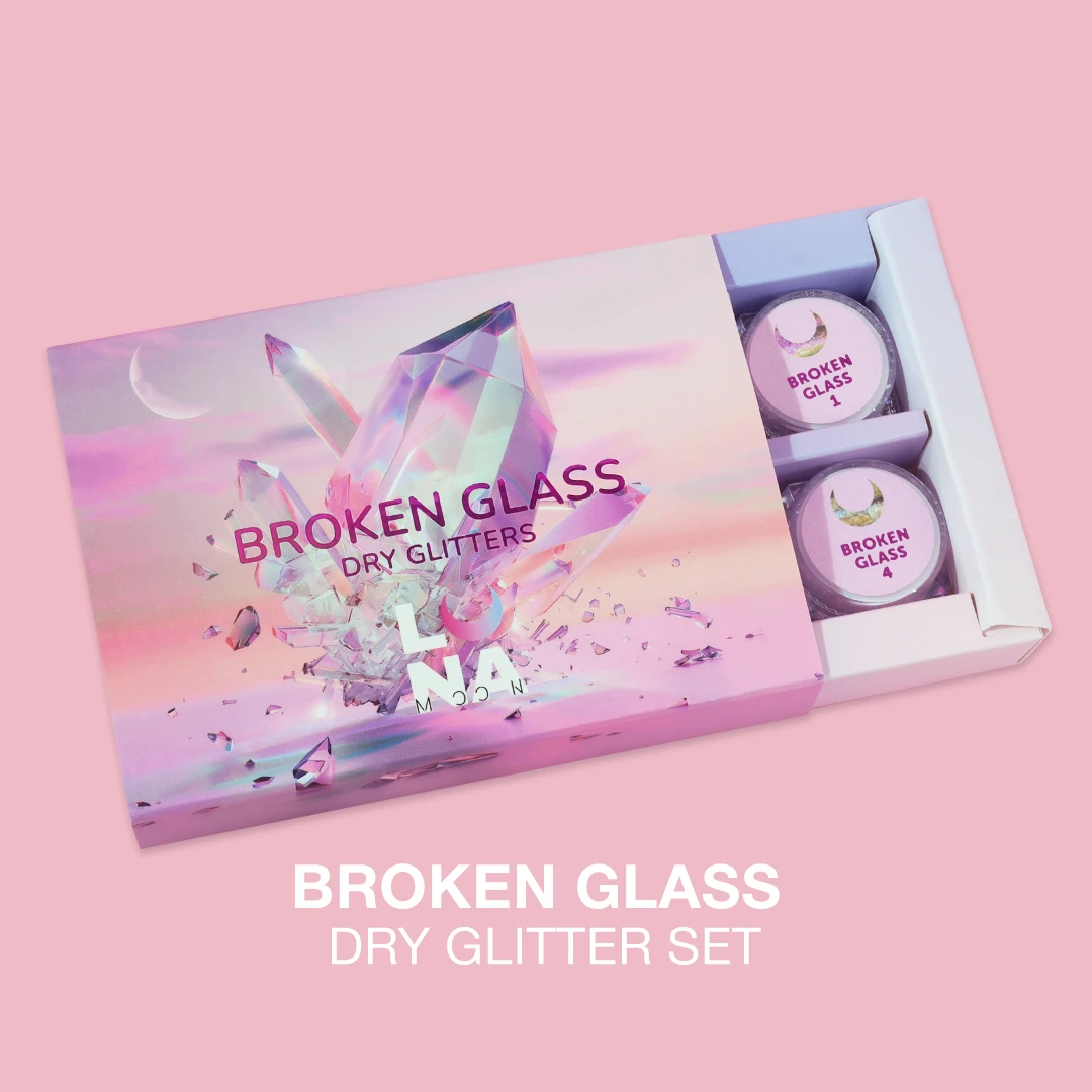 Kit Broken Glass Dry Glitter – Glitter Flocos (6 cores) – LUNAmoon Kit Broken Glass Dry Glitter – Glitter Flocos (6 cores) – LUNAmoon