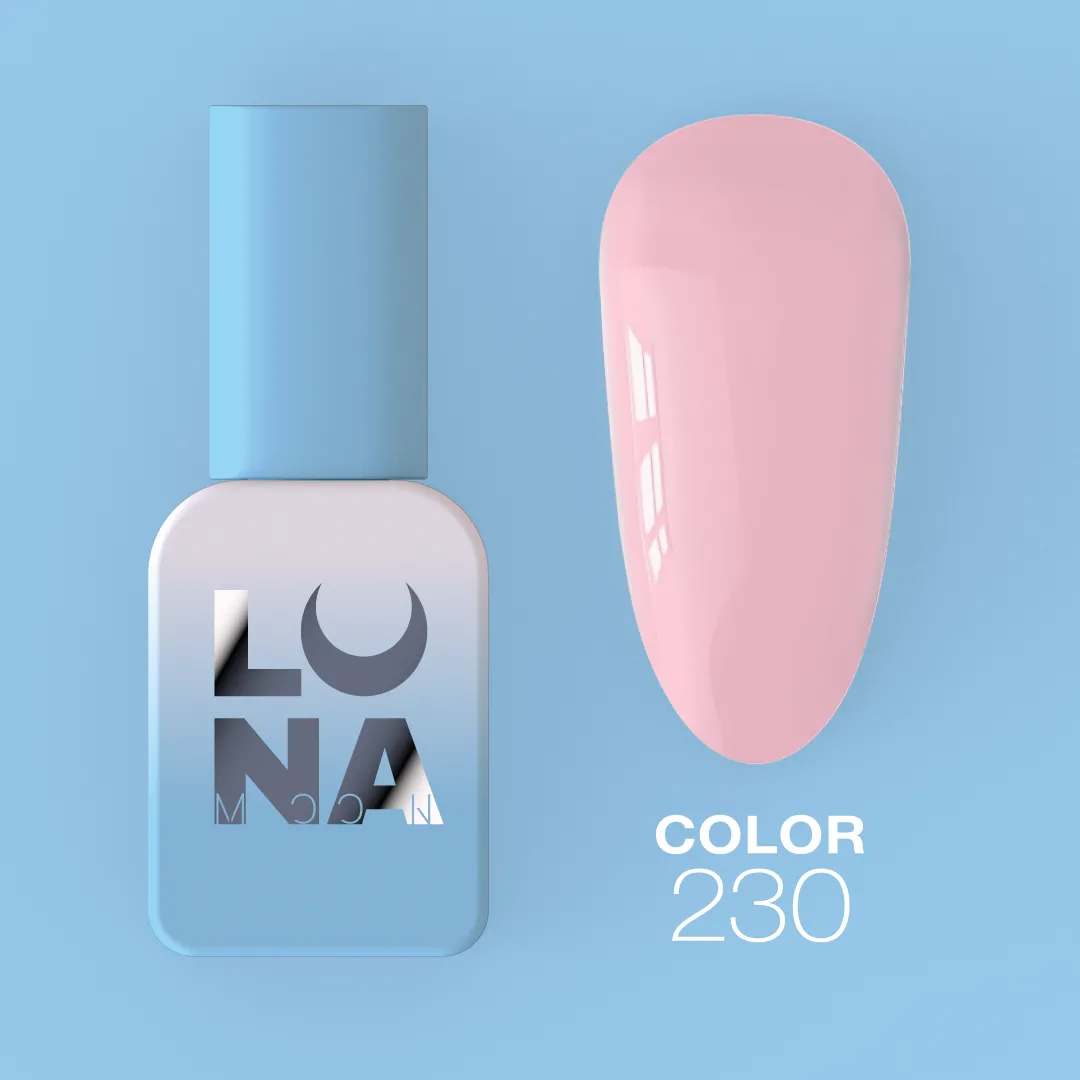Verniz Gel – Gel Polish Nº230 Soft Pink – 13 ml LUNAmoon Verniz Gel – Gel Polish Nº230 Soft Pink – 13 ml LUNAmoon