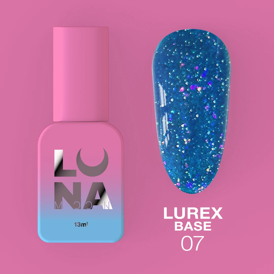 Lurex Base Nº7 – Base Camuflagem Refletiva Azul-Claro Glitter – 13 ml LUNAmoon Lurex Base Nº7 – Base Camuflagem Refletiva Azul-Claro Glitter – 13 ml LUNAmoon