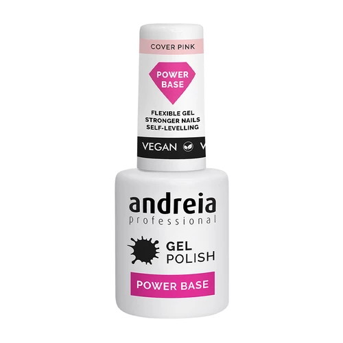 Andreia Power Base Creme Alta Viscosidade Verniz Gel - Cover Pink Andreia Power Base Creme Alta Viscosidade Verniz Gel - Cover Pink
