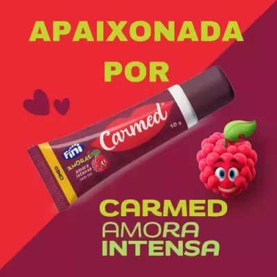 Hidratante Labial Carmed Fini Amora Intensa Com Cor
