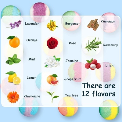 Kit Bath Bombs - Bomba de Banho Efervescente 14 Unidades