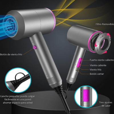 Secador de Cabelo Iónico 2000 W