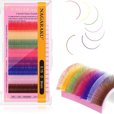 Pestanas Coloridas Nagaraku 0.15 D - Vários Tamanhos