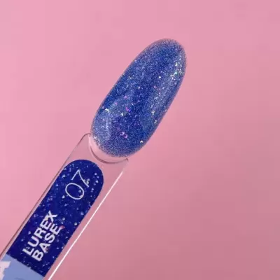 Lurex Base Nº7 – Base Camuflagem Refletiva Azul-Claro Glitter – 13 ml LUNAmoon