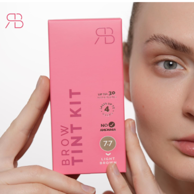 Kit de Tintura de Sobrancelha Castanho Claro  RB RENATA BEAUTY - Entrega Imediata 🟢
