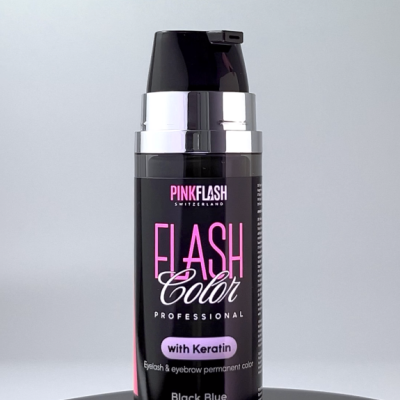 Pink Flash 2 em 1 – Coloração Queratina Black + Oxidante Pestanas e Sobrancelhas