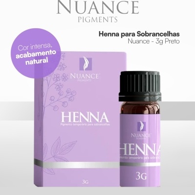 Henna para Sobrancelhas Nuance - 3g Preto