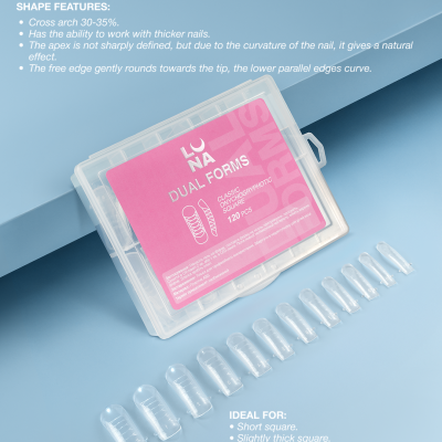 Onychogryphotic Dual Forms P/ Unhas Convexas 120 pcs – LUNAmoon