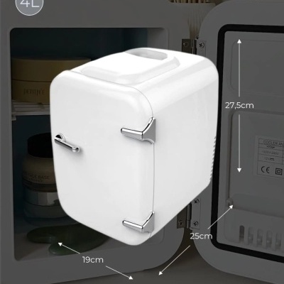 🌸 Mini Frigorífico Portátil para Cosméticos 4L