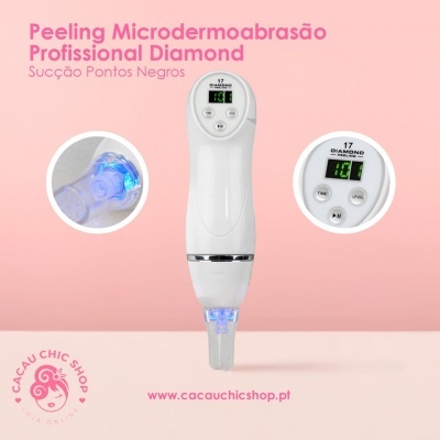 Peeling Microdermoabrasão Profissional Diamond Sucção Pontos Negros