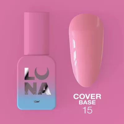 Cover Base Nº15 – Base Camuflagem Rosa Nude – 13 ml LUNAmoon