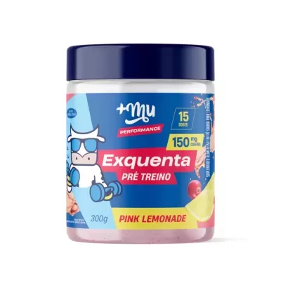 Exquenta Mais Mu Performance - Pré-Treino - Pink Lemonade - 300g - PRÉ-VENDA📍