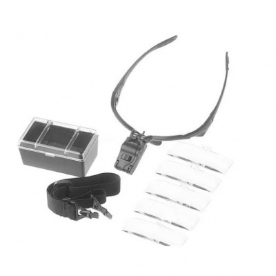 Oculos Lupa Cabeça 5 Lentes Led
