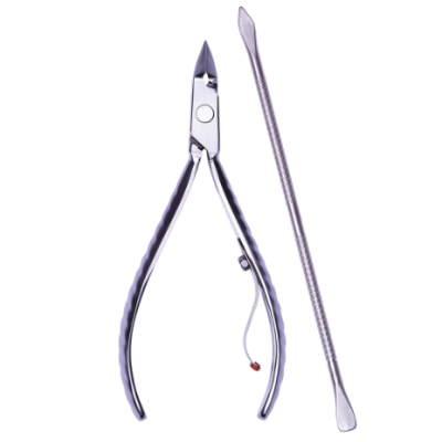 Alicate de Cutícula com Espátula 778-E Aço Inox Mundial