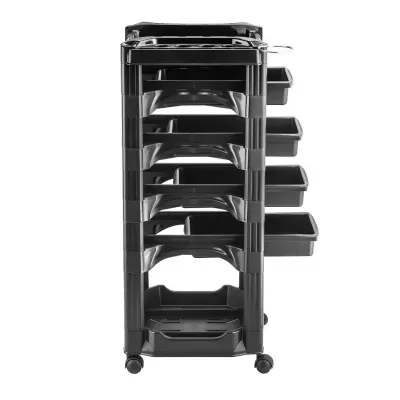 Carrinho Auxiliar Cabeleireiro Vegas com Rodas - Multifuncional - Preto