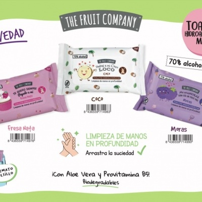 The Fruit Company - Toalhetes Hidroalcoólicos Desinfetantes
