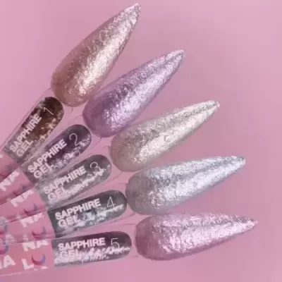 Sapphire Gel Nº4 – Prata Azulado Metálico – 5 ml LUNAmoon