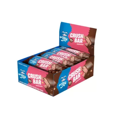 Crushbar Mais Mu - Morango 2.0 - Caixa 12 unidades - 420g - PRÉ-VENDA📍
