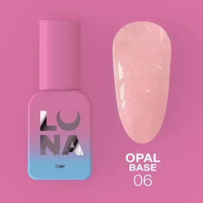 Opal Base Nº6 – Pêssego Glitter – 13 ml LUNAmoon