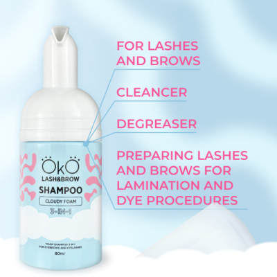 Shampoo Espuma Nublada 3 em 1 OKO, 80 ml