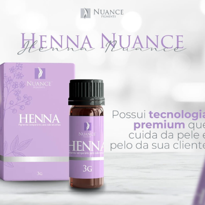 Henna para Sobrancelhas Nuance - 3g Castanho Escuro