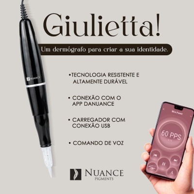 Giulietta Nuance - Dermógrafo/Dermapen Inteligente para Micropigmentação