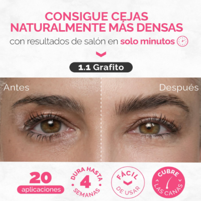 Kit de Tintura de Sobrancelha Cor Grafite RB RENATA BEAUTY - Entrega Imediata 🟢