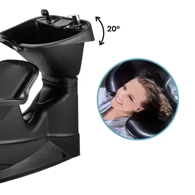 Rampa de Lavagem Cuba Reclinável Champ - Preto