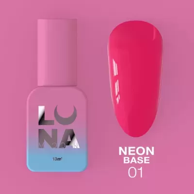 Neon Base №1 Raspberry – Rosa Néon – 13 ml LUNAmoon
