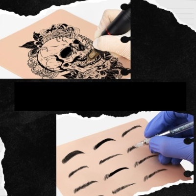 Pele Sintética Prática Tatuagem | Micropigmentação| Microblading | Dupla Face