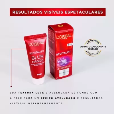 Primer Blur Mágico Textura Oil-Free L'Oréal Paris Revitalift - PRÉ-VENDA📍